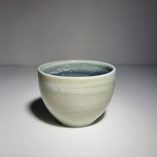 Sage Crackle Glaze Teacup - Handmade Ceramic