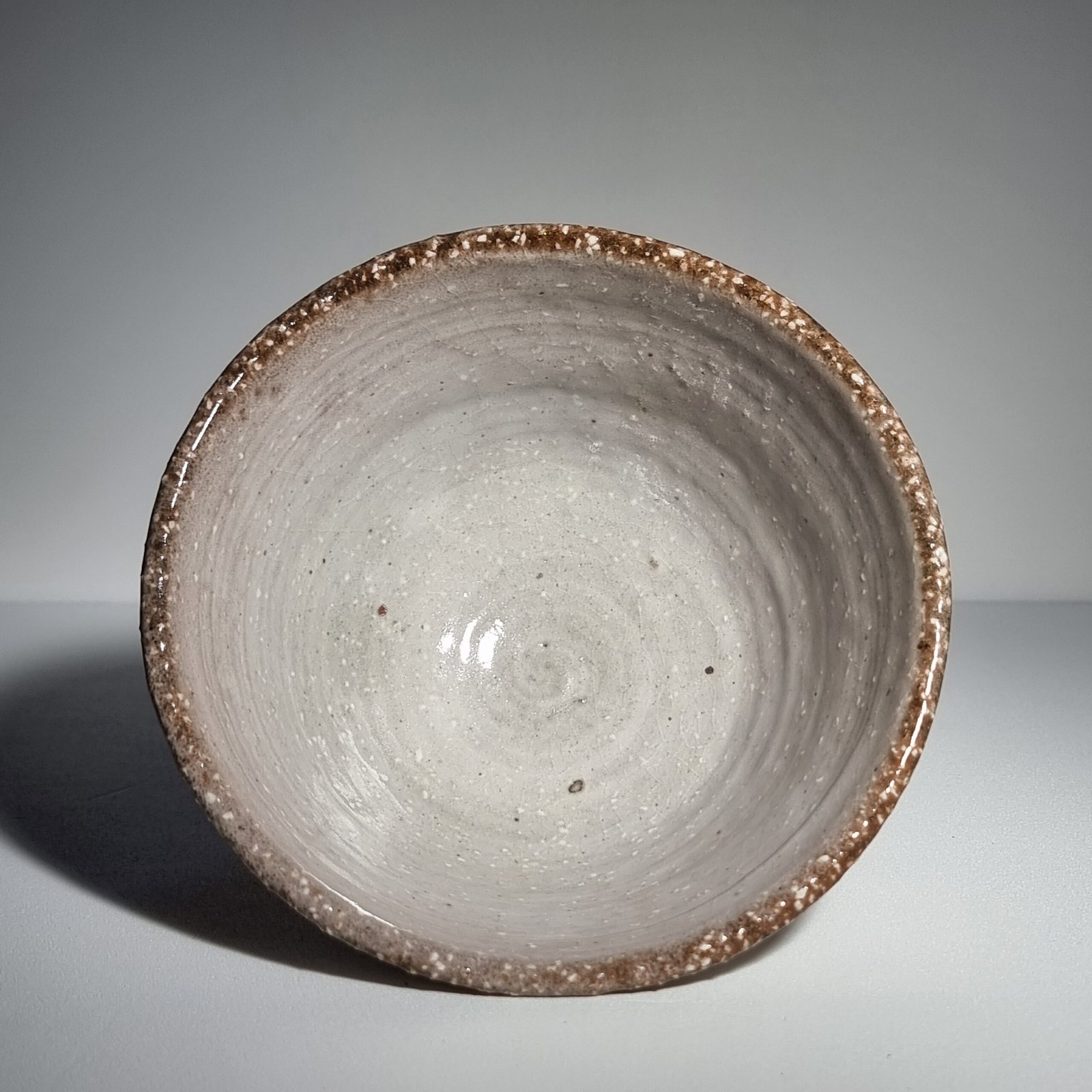 Tan Amber Matcha Bowl - Handmade Ceramic - Image 2